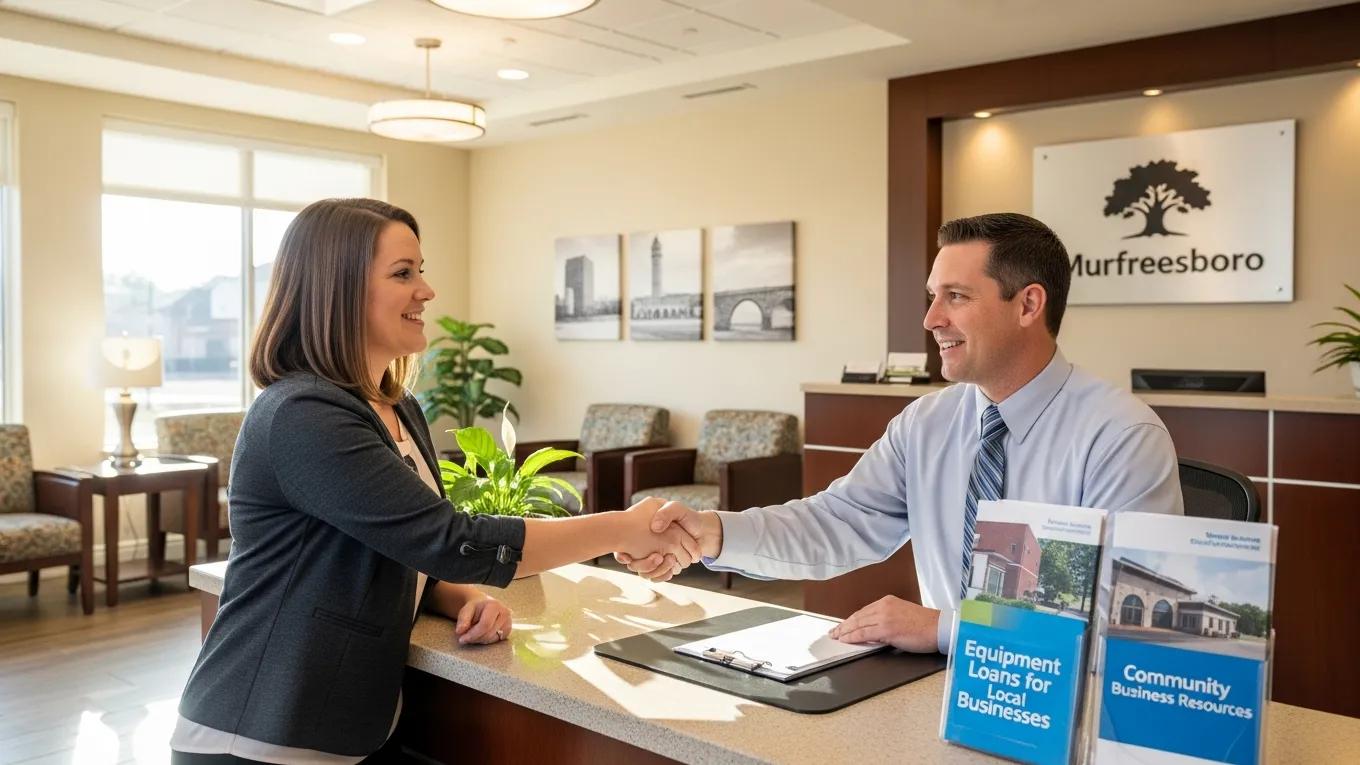 Local bank in Murfreesboro offering equipment loans to small businesses